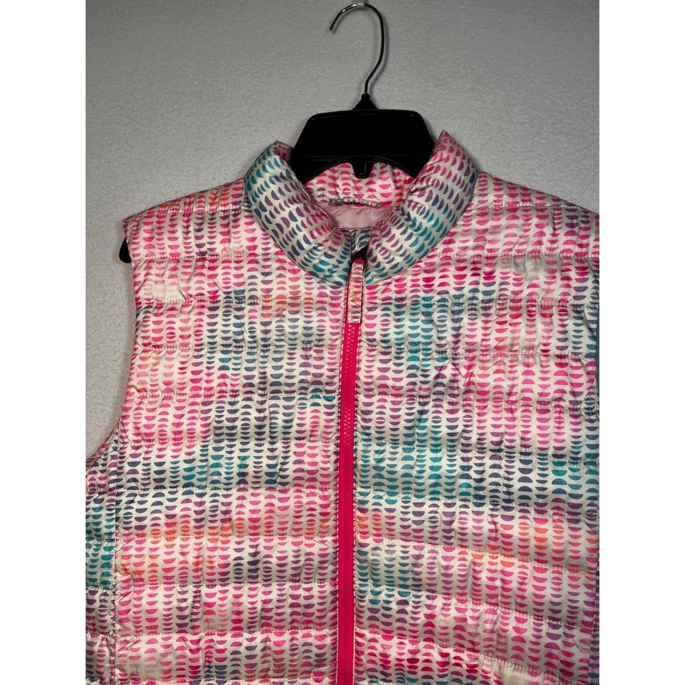 Lands' End Women's Multi Color Zip Front Down Puffer Vest - Size 2X 20W-22W - Picture 2 of 7